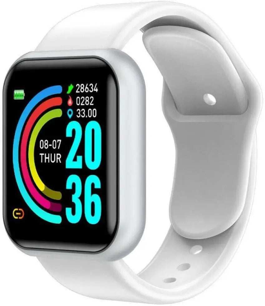 D20 Bluetooth Smart Bracelet Watch Men Women (white) Store