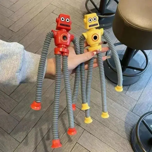 Telescopic Suction Cup Robot Toy (random Color) Store