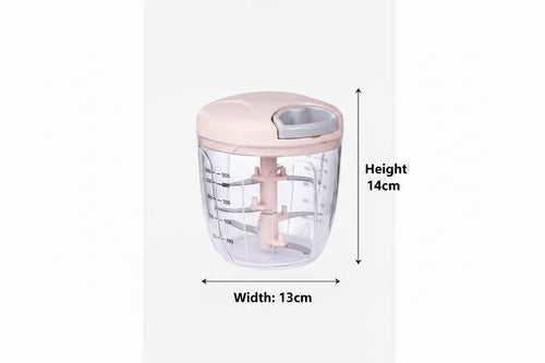 5 Blades Manual Vegetable Chopper Cutter Hand Pull Food Chopper