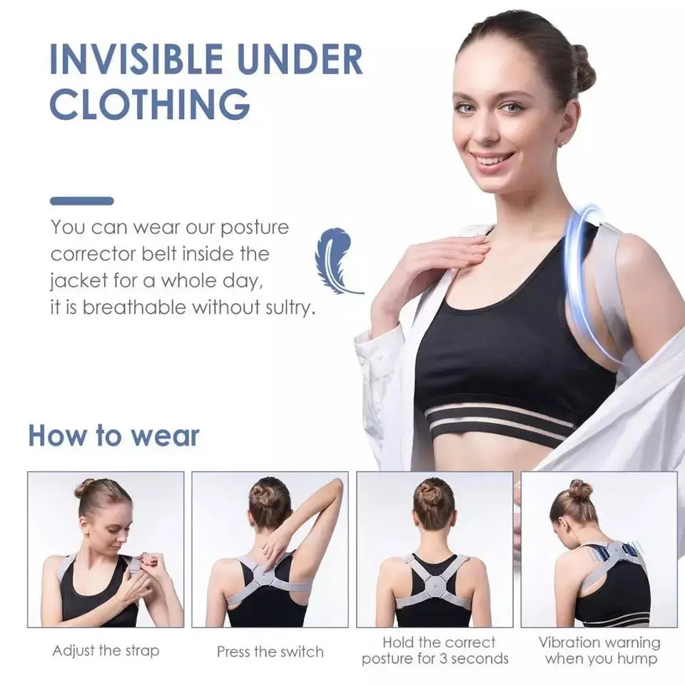 Adjustable Spine Back Support Posture Sensor Belt Store