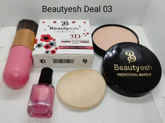 Beautyesh Deal Of 3, Face Powder, Mystery Nail Polish, And Chubby Brush Store