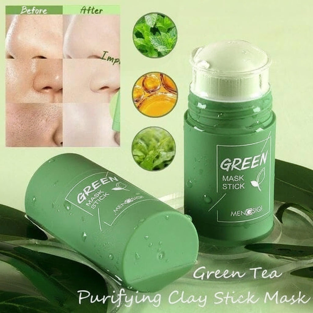 Green Tea Cleansing Mask Stick  Clean, Fresh & Glowing Look