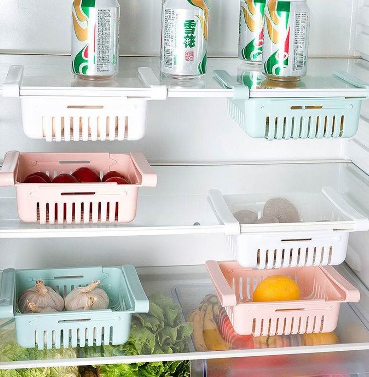 Expandable Fridge Storage Organizer | Adjustable Drawer Rack