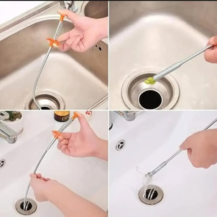 60cm Drain Unblocker & Hair Catcher Spring