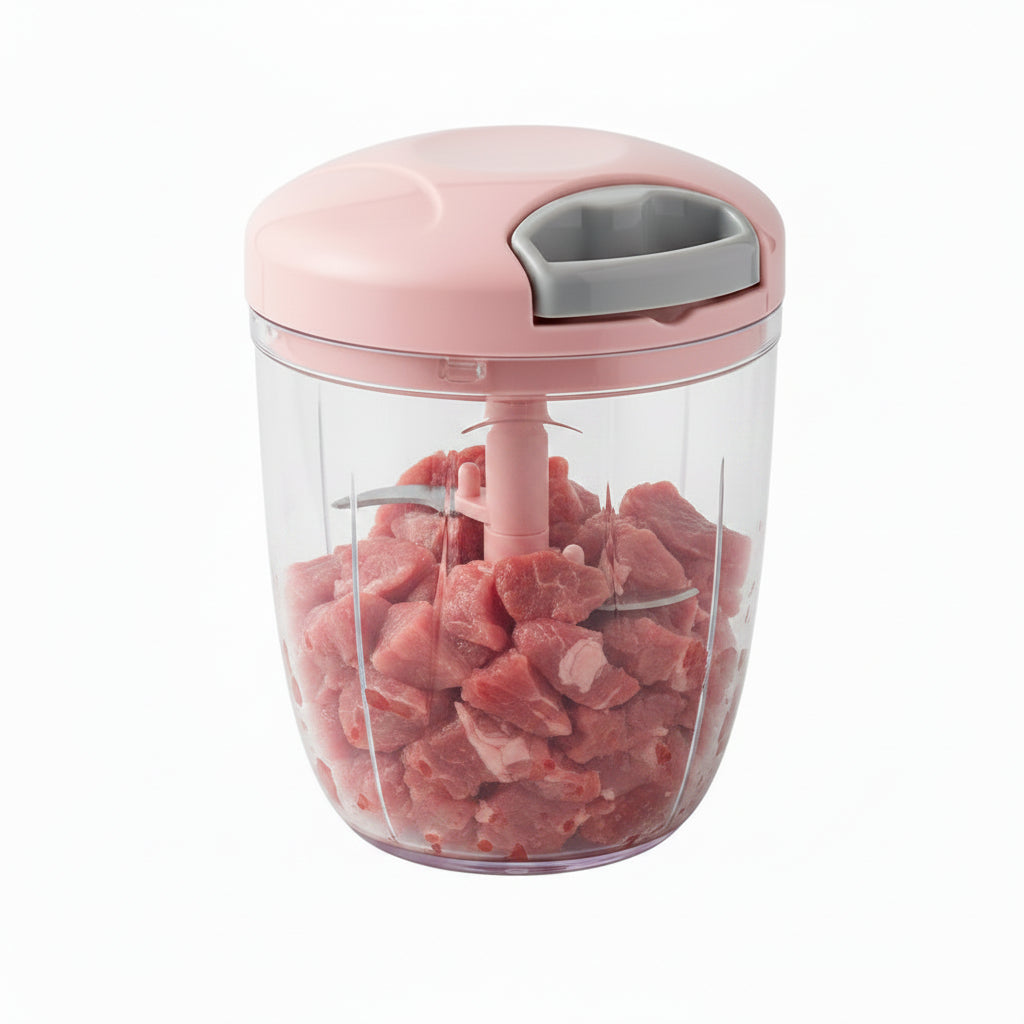 5 Blades Manual Vegetable Chopper Cutter Hand Pull Food Chopper