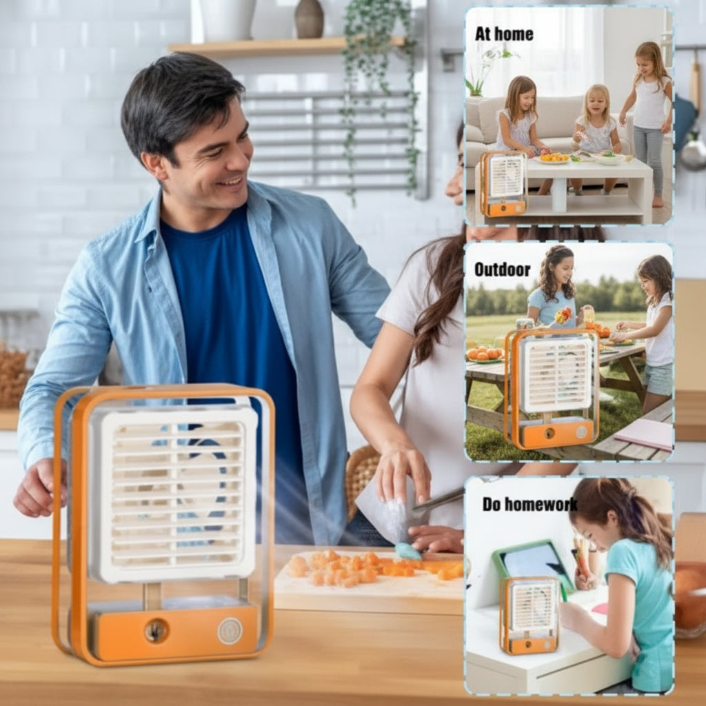 Portable Desktop Air Conditioner – Type-C Rechargeable