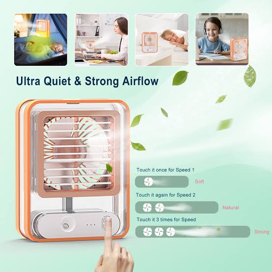 Portable Desktop Air Conditioner – Type-C Rechargeable