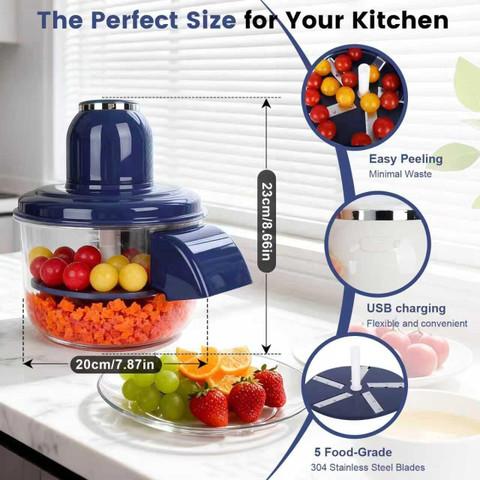 Automatic Electric Peeler – Hands-Free Fruit & Vegetable Peeler